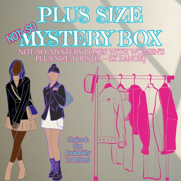 KINDA MYSTERY, KINDA NOT PLUS SIZE TOP BOXES - SIZE RANGE 3X - Picture 1 of 2